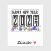 2027年新年オドメーター シール (シート)