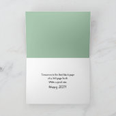 2027年新年スティックフィギュア人々ユーモア シーズンカード (内部)