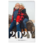 2027年月別写真とモダンノート欄 カレンダー (カバー)