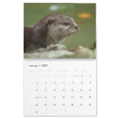 2027年永遠のカワウソの喜び カレンダー (1月 2027)