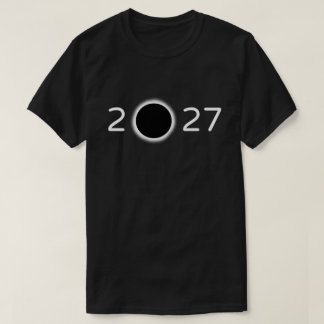 2027年皆既日食の数字Tシャツ Tシャツ