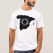2027年皆既日食 スペイン カントリーTシャツ Tシャツ (正面)