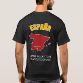 2027年皆既日食 スペイン カントリーTシャツ Tシャツ (裏面)