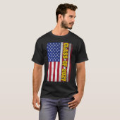 2027年米国上級旗の卒業式クラス Tシャツ (正面フル)