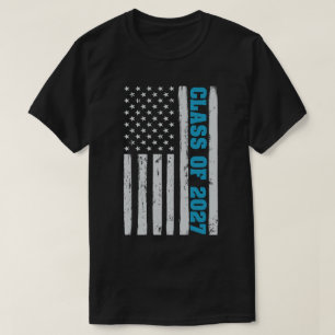2027年米国上級旗の卒業式クラス Tシャツ