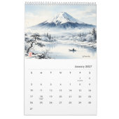 2027年羊の年 日本美術の壁カレンダー カレンダー (1月 2027)