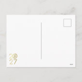 2027年羊の旧正月 - ランタン シーズンポストカード (裏面)