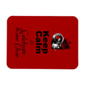 2027年羊年を祝おう Keep Calm マグネット (横)