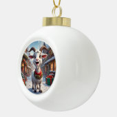 🐐2027年羊年クリスマスギフトアイデア🎄 セラミックボールオーナメント (右)