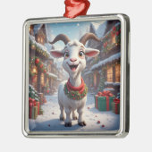 🐐2027年羊年クリスマスギフトアイデア🎄 メタルオーナメント (左)