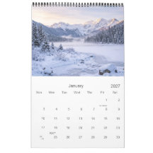 2027年自然風景カレンダー壁掛け