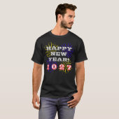 2027年花火カスタムお祝い新年 Tシャツ (正面フル)