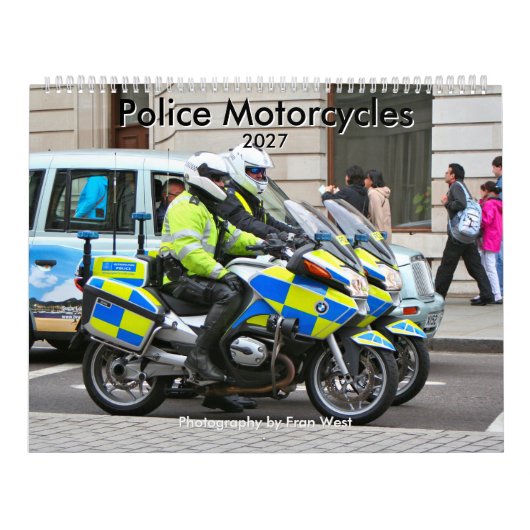 2027年警察バイクカレンダー カレンダー (カバー)