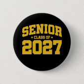 2027年高校卒業生のクラス2027 缶バッジ (正面)