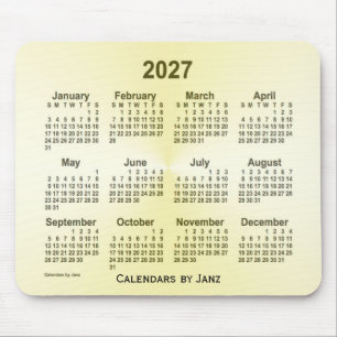 2027年黄銅カレンダー(Janz Mouse Pad) マウスパッド