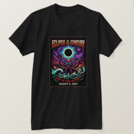 2027年8月2日の世紀の皆既日食クトゥルフ Tシャツ