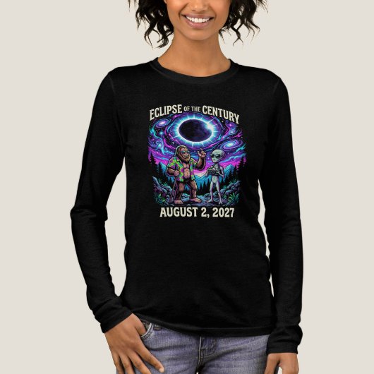 2027年8月2日の世紀の皆既日食 トライブレンドＴシャツ (正面)