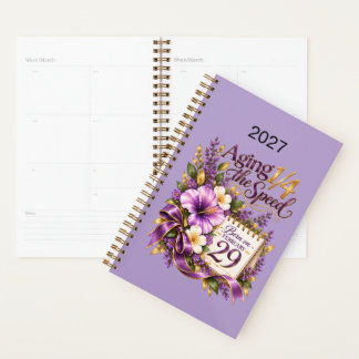2027年 うるう日 2月29日 花 フローラル 歳をとるスピードが1/4になる プランナー手帳