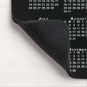 2027年 カレンダー ビジネス ロゴ テキスト 黒 白 マウスパッド (コーナー)