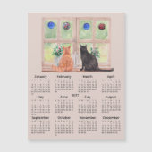 2027年 カレンダー 窓辺の猫 カレンダー マグネット (正面)