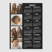 2027年 カレンダー 4枚フォトコラージュ マグネットカード (正面)