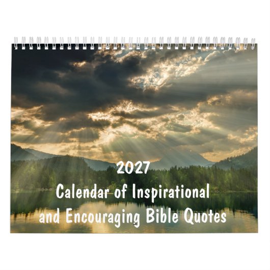 2027年 キリスト教 聖書 励ましの言葉 カレンダー (カバー)