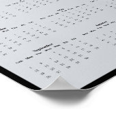 2027年 コミミズク 壁掛けカレンダー - 静かな飛行 ポスター (角)
