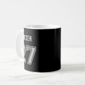 2027年 サッカー部 シニア (Ckチーム) ギフト - 27人のシニア コーヒーマグカップ (正面左)
