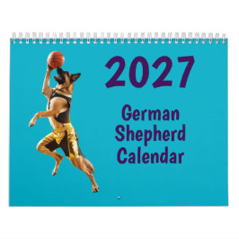 2027年 ジャーマンシェパード カレンダー