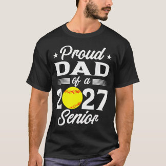 2027年 ソフトボール シニアの父として誇り Tシャツ