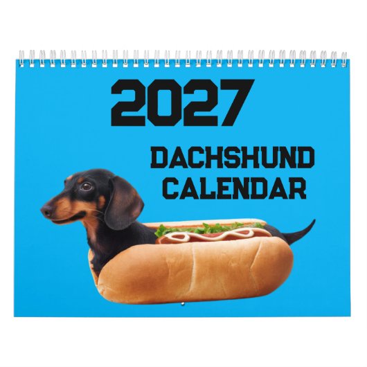 2027年 ダックスフンド カレンダー (カバー)