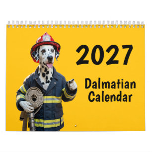 2027年 ダルメシアン 犬 カレンダー
