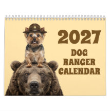 2027年 ドッグパークレンジャー カレンダー