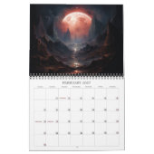2027年 ナイトスケープ 3 超現実的宇宙風景アート カレンダー (2月 2027)