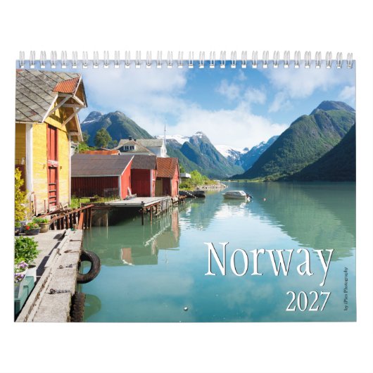 2027年 ノルウェー風景写真 カレンダー (カバー)