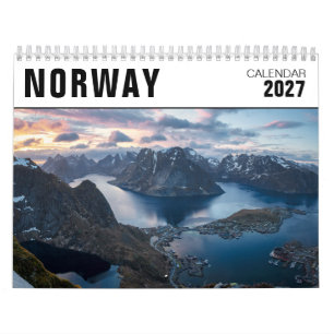 2027年 ノルウェー風景写真 カレンダー
