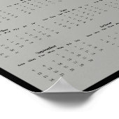 2027年 ハクトウワシ 壁カレンダー - 見守る守護者 ポスター (角)