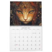 2027年 ファンタジーな猫たち 幻想芸術カレンダー カレンダー (1月 2027)