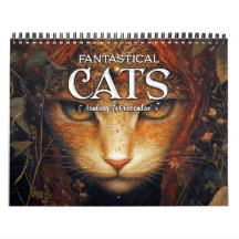 2027年 ファンタジーな猫たち 幻想芸術カレンダー