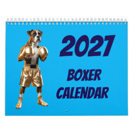 2027年 ボクサー犬 カレンダー