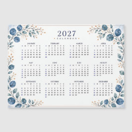 2027年 マグネットカレンダー ユーカリ ブルーグリーン