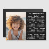 2027年 マグネットカレンダー - 写真 年間ビュー モダン (正面/裏面)