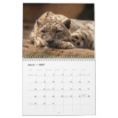 2027年 ユキヒョウ カレンダー (3月 2027)