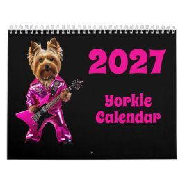 2027年 ヨーキー 犬 カレンダー