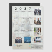 2027年 企業用 写真カレンダー マグネット 名刺 (正面/裏面)