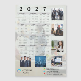 2027年 企業用 写真カレンダー マグネット 名刺