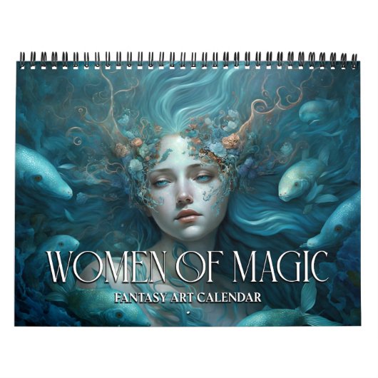 2027年 女性の魔法 ファンタジーアート カレンダー (カバー)