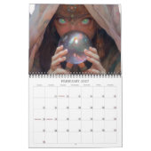 2027年 女性の魔法 6 ファンタジーアート カレンダー (2月 2027)