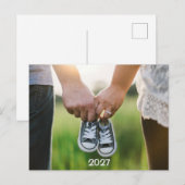 2027年 妊娠 発表 フォトギフト ポストカード (正面/裏面)