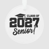 2027年 学校卒業年度 自慢の上級クラス オーナメント (裏面)